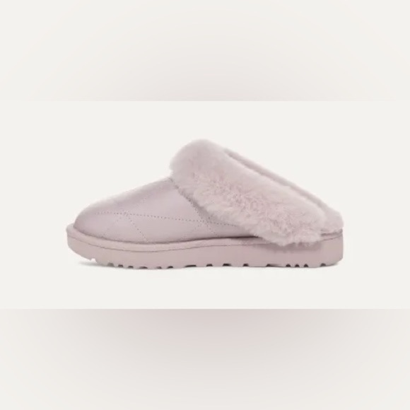 UGG | Cluggette Pearlized Slipper Leather Sheepskin Indoor Outdoor Gift New - Picture 11 of 13